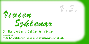 vivien szklenar business card